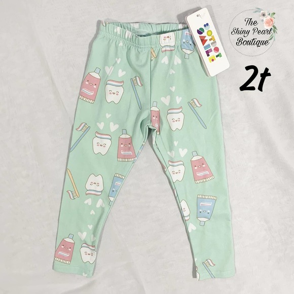 Dot Dot Smile leggings size 2T - Picture 1 of 5